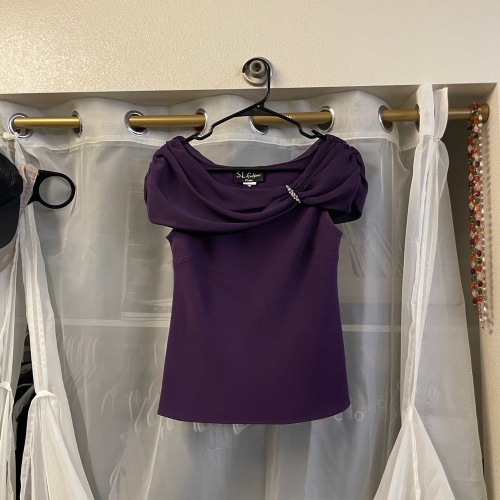 SL Fashions Purple Women's Top